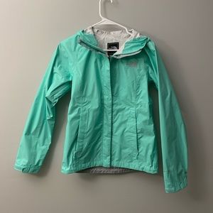 The North face 100% nylon rain jacket size XS!